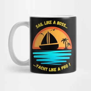 Vacation chillin on a boat Mug